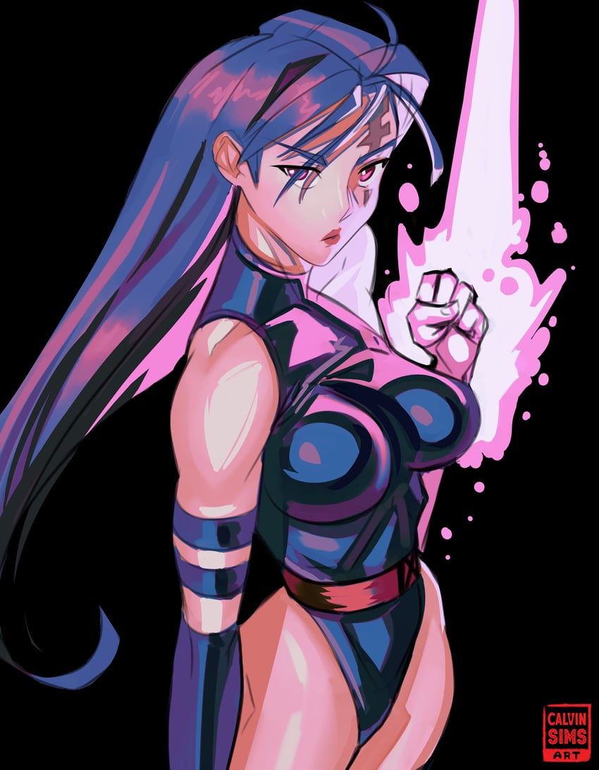 psylocke (marvel and 1 more) drawn by calvin_sims