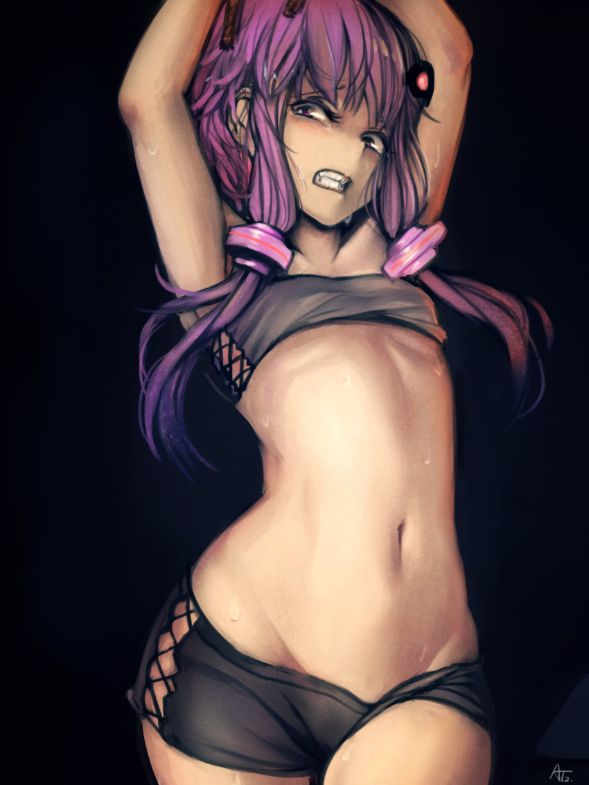 yuzuki yukari (vocaloid and 1 more) drawn by at2.