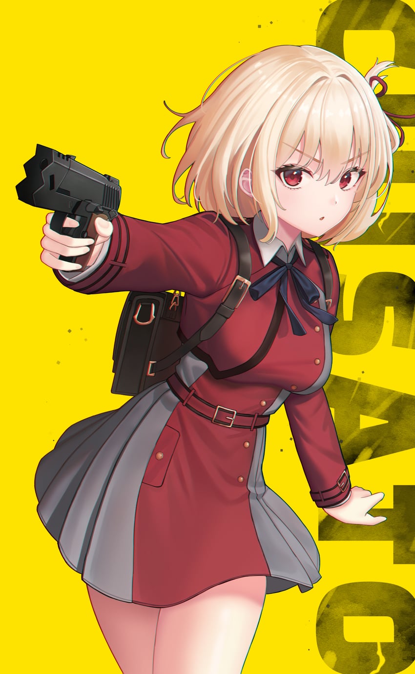 nishikigi chisato (lycoris recoil) drawn by subob_(subobdesu)