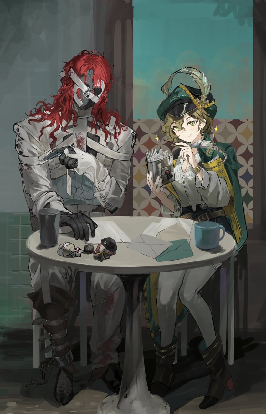 recoleta, aleph, merlin, and the idealist (reverse:1999) drawn by azumame_tetora