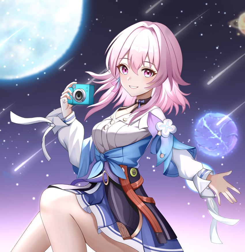 march 7th (honkai and 1 more) drawn by kenomotsu_yukuwa