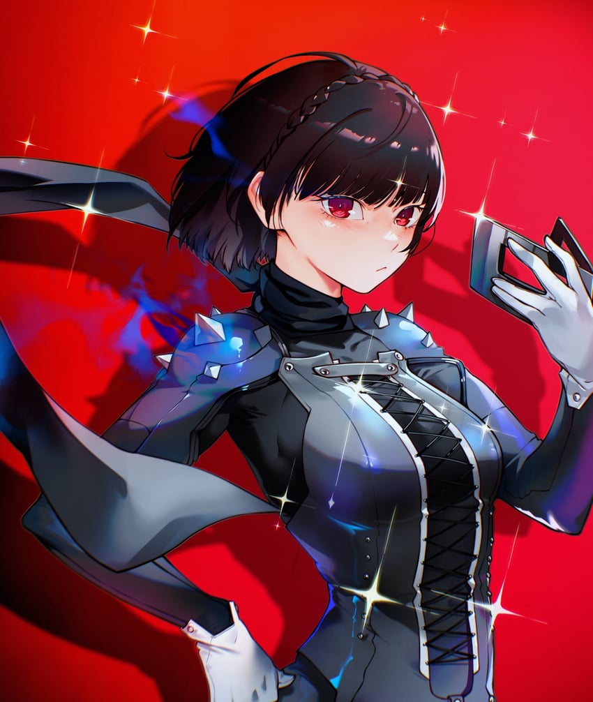 niijima makoto and queen (persona and 1 more) drawn by cesar_art456