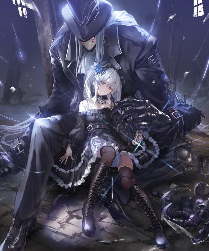 orchis and lloyd (shadowverse and 1 more) drawn by ponzu_(catponz)
