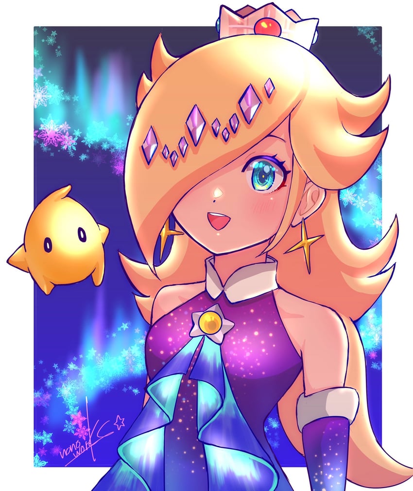 rosalina and luma (mario and 2 more) drawn by nonoworks