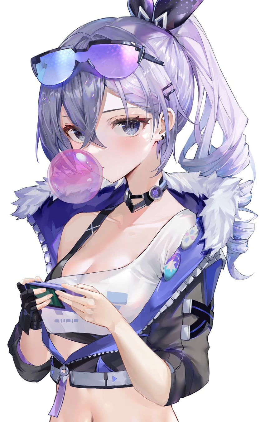 silver wolf (honkai and 1 more) drawn by raiya_atelier