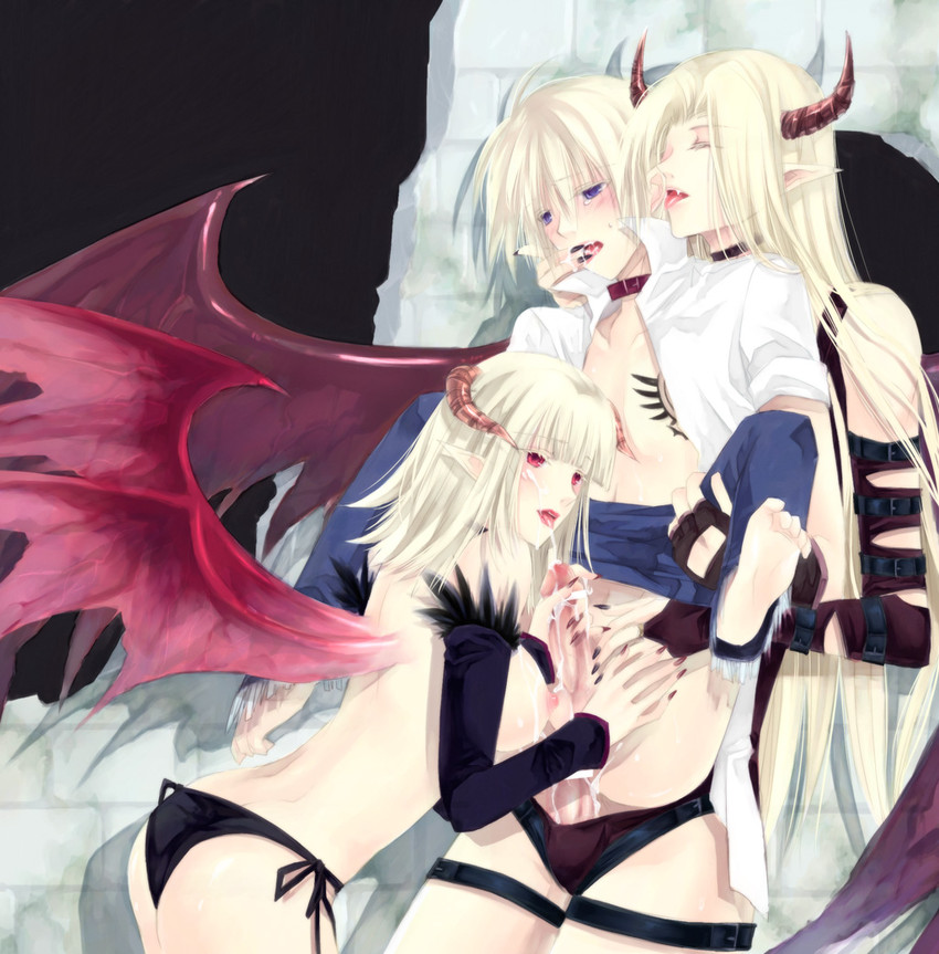 blacksmith, succubus, and incubus (ragnarok online) drawn by takamura_ryou