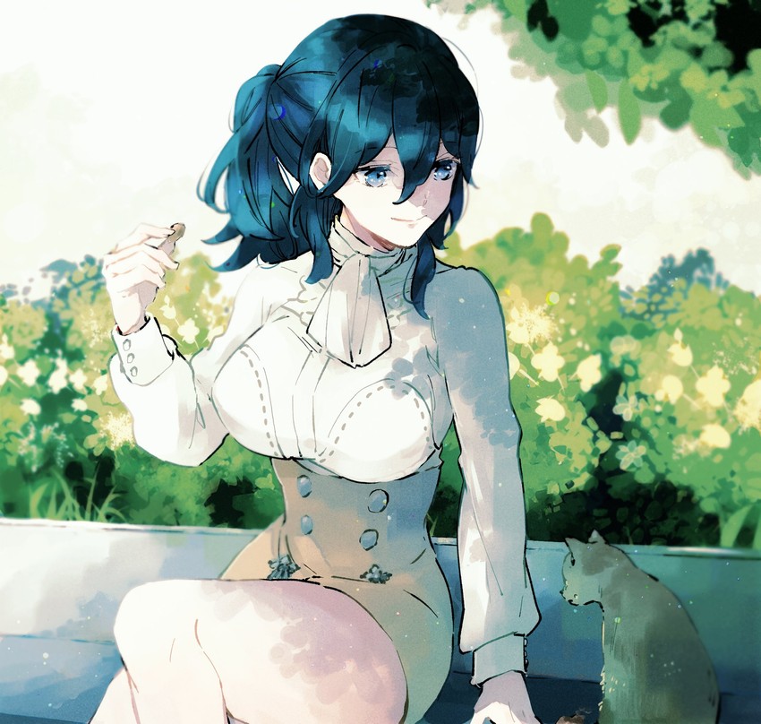 female byleth (fire emblem and 1 more) drawn by j_fksg