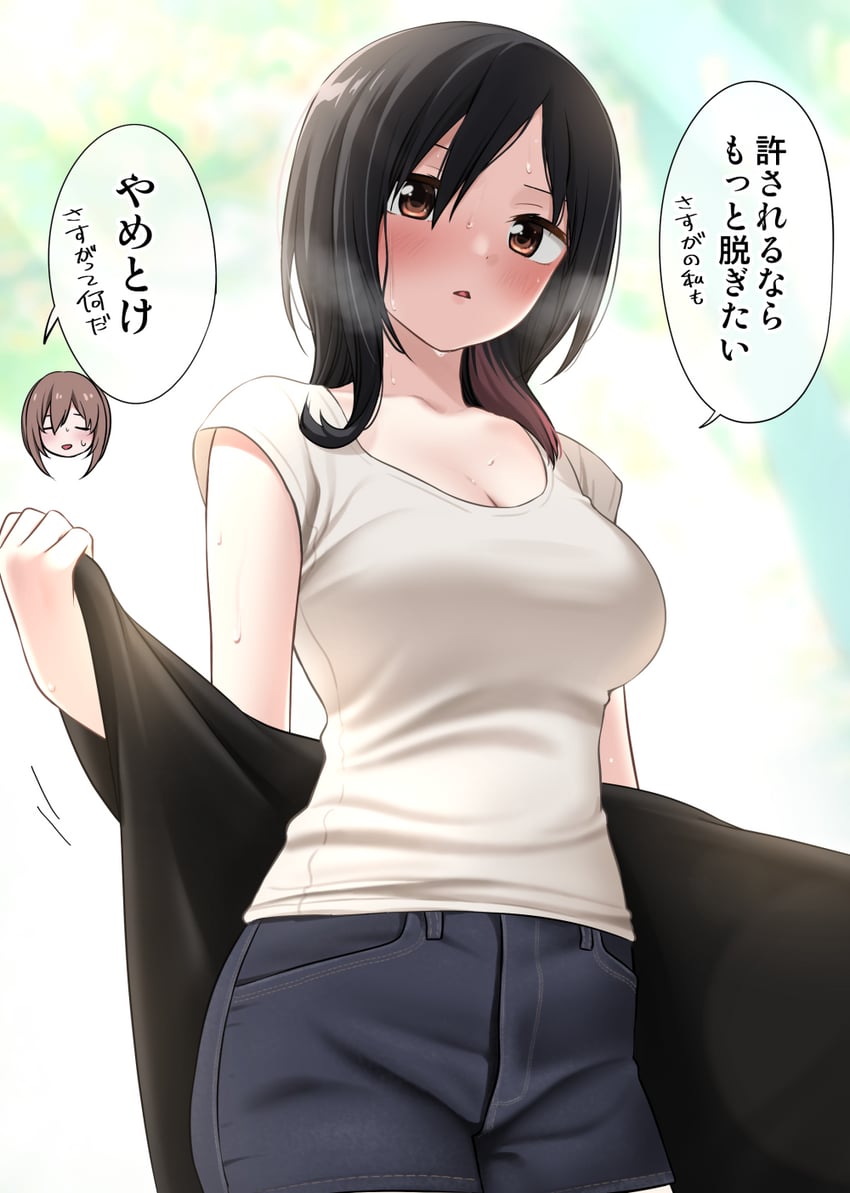 kamihira mao and satsuki fumi (original) drawn by ikari_manatsu
