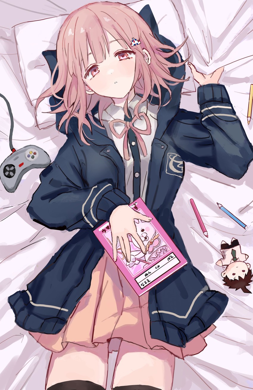 nanami chiaki and hinata hajime (danganronpa and 2 more) drawn by namiharuru