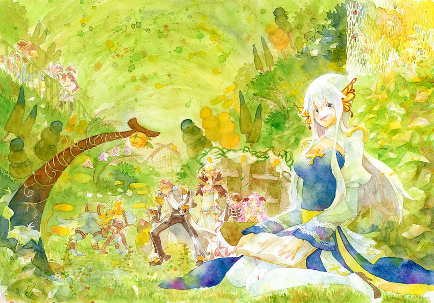 arch bishop, poring, sorcerer, warlock, ranger, and 6 more (ragnarok online) drawn by sansaro