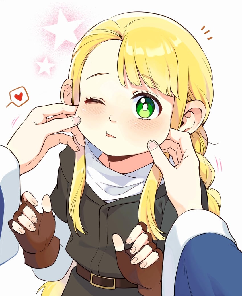 marcille donato and falin touden (dungeon meshi) drawn by bai_xin