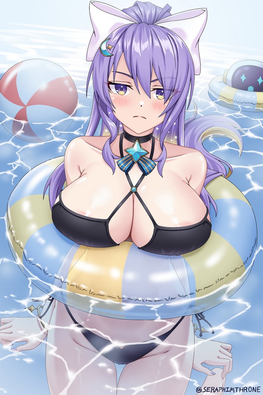 moona hoshinova and moonabito (hololive and 1 more) drawn by seraphim_throne