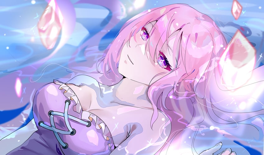 elysia (honkai and 1 more) drawn by ning.ne