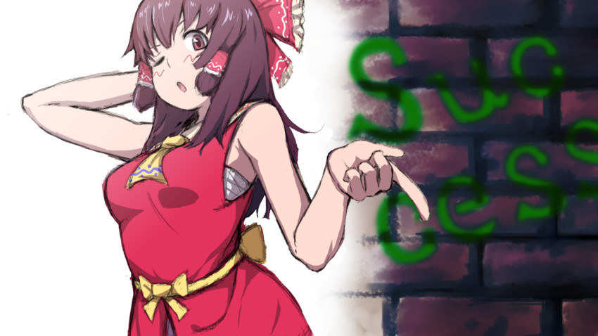 hakurei reimu and kanna (touhou and 1 more) drawn by sagamiko