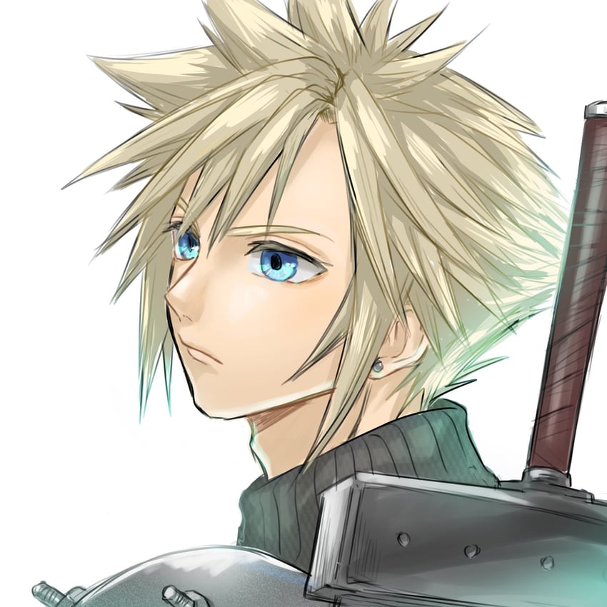 cloud strife (final fantasy and 2 more) drawn by kaisei_(kaisei_my)