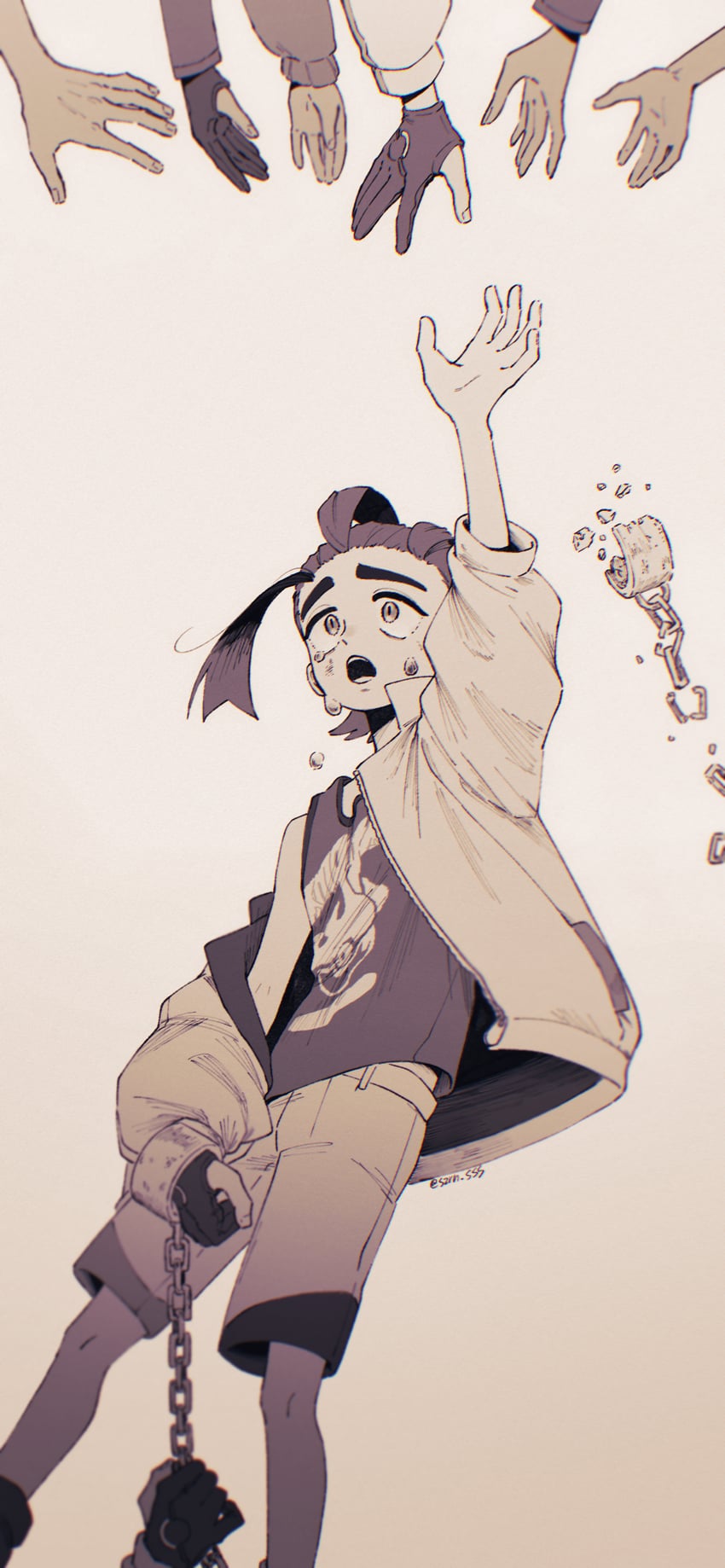 kieran (pokemon and 1 more) drawn by zrrn_sss
