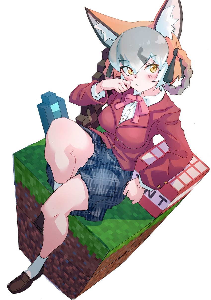 island fox (kemono friends and 2 more) drawn by lowlandgorilla