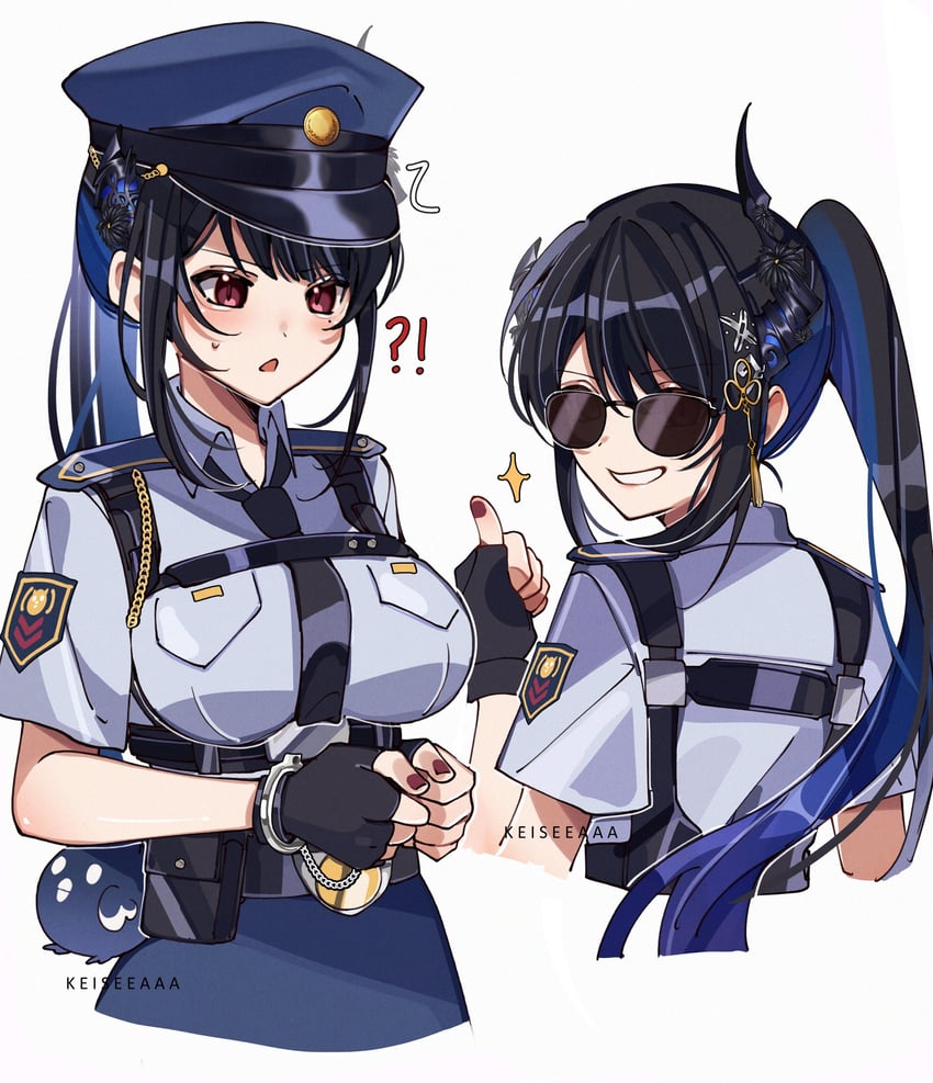 nerissa ravencroft and jailbird (hololive and 2 more) drawn by keisea