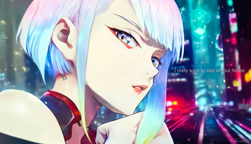 lucy (cyberpunk and 1 more) drawn by tobarana