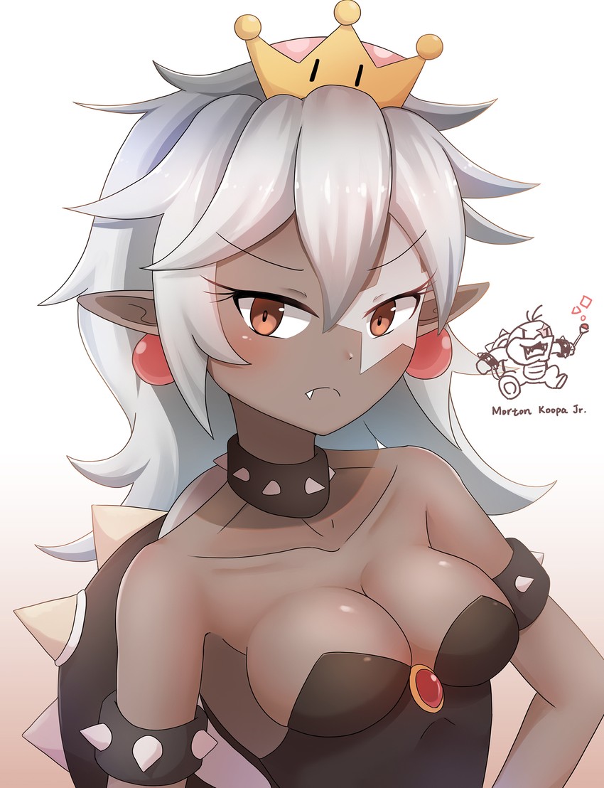 morton koopa jr. (mario and 1 more) drawn by bai_qiao