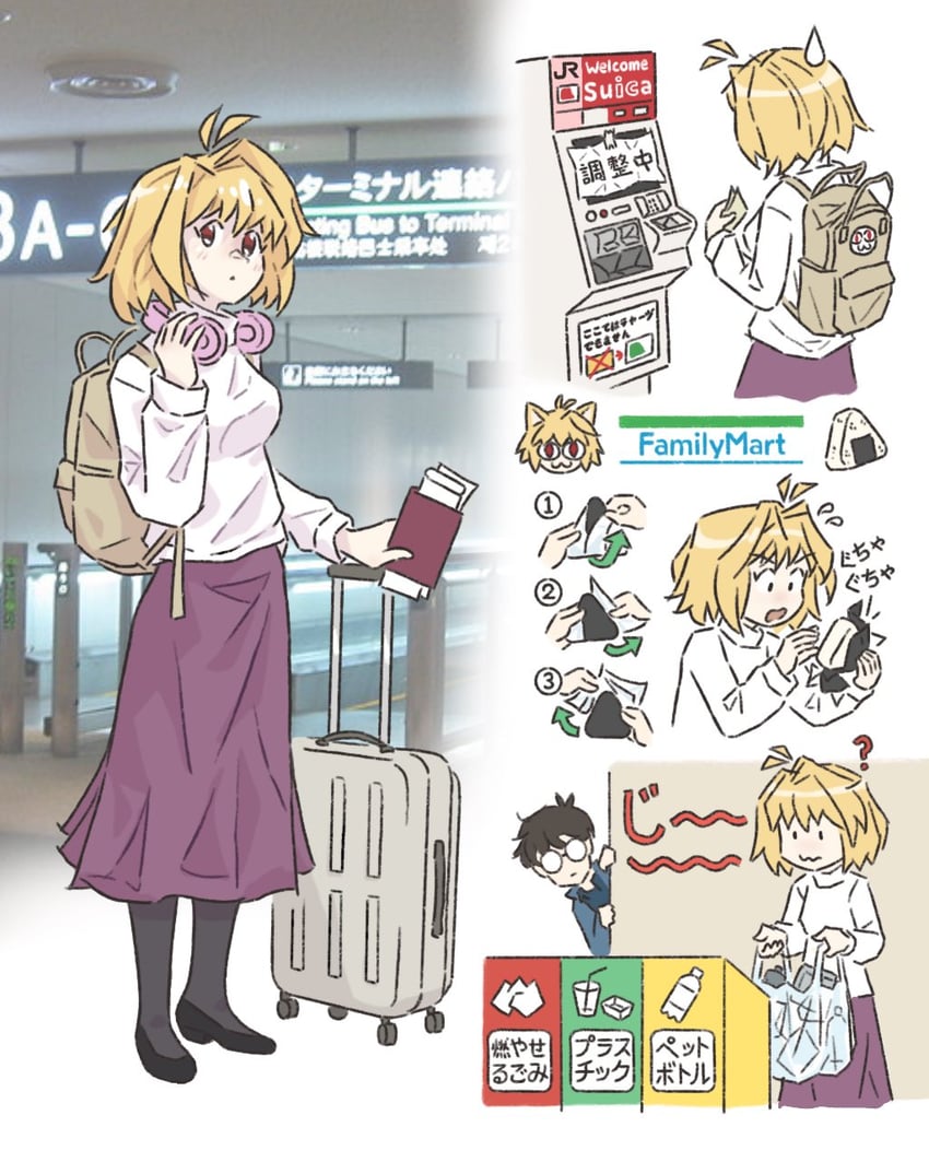 arcueid brunestud, tohno shiki, and neco-arc (tsukihime and 1 more) drawn by truffleduster