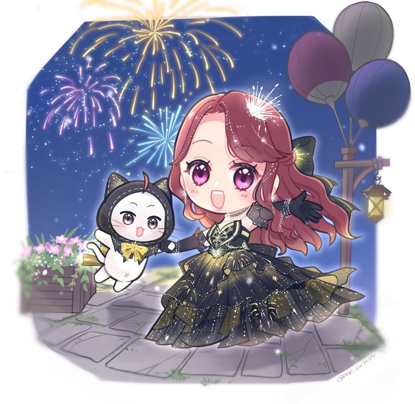 momo and stardust flare (nikki and 1 more) drawn by neneko_(nnk_suimin)