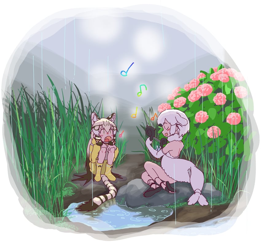 geoffroy's cat and harp seal (kemono friends) drawn by un_u_334211
