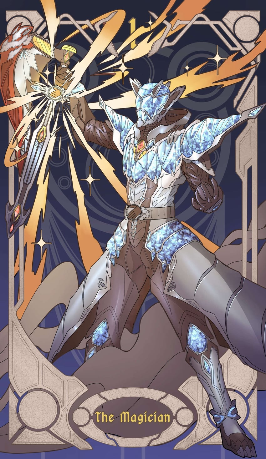 kamen rider wizard (kamen rider and 1 more) drawn by giganticbrush