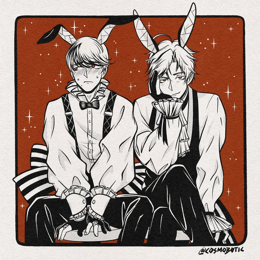 leviathan and lucifer (obey me!: one master to rule them all!) drawn by csmbtc
