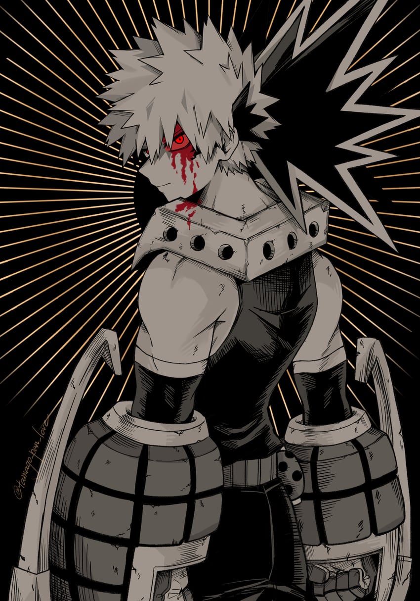 bakugou katsuki (boku no hero academia) drawn by tamago_pan_love
