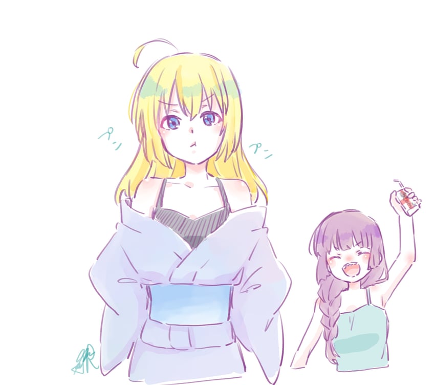 hiroi kikuri and shimizu eliza (bocchi the rock!) drawn by seila_rei