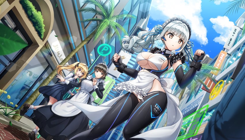 kazami ellen and nagato mei (dolphin wave) drawn by ootomo_takuji