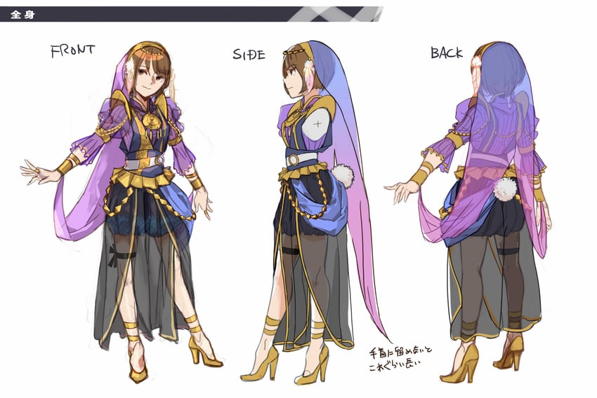 luxia and sasaki rico (real life and 2 more) drawn by araki_munehiro