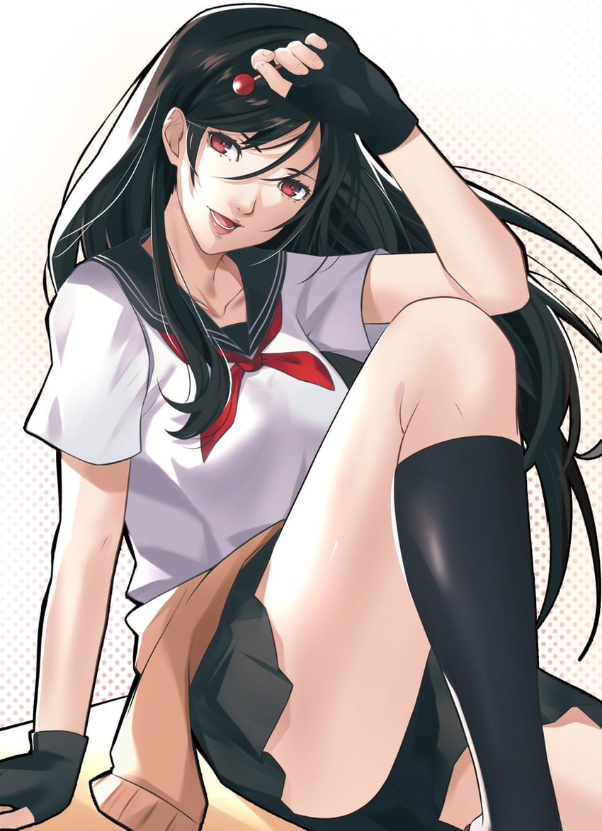 tifa lockhart (final fantasy and 2 more) drawn by wanderstillart