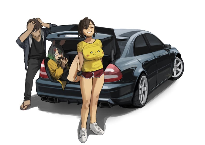 pikachu (original and 1 more) drawn by sweetcassava