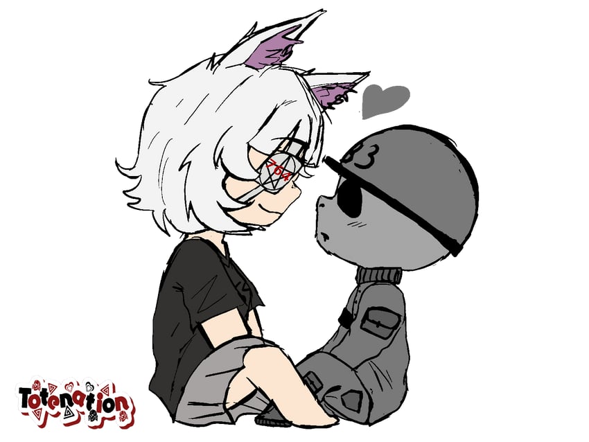 drill sgt grey and 764chan (original) drawn by liberoflove