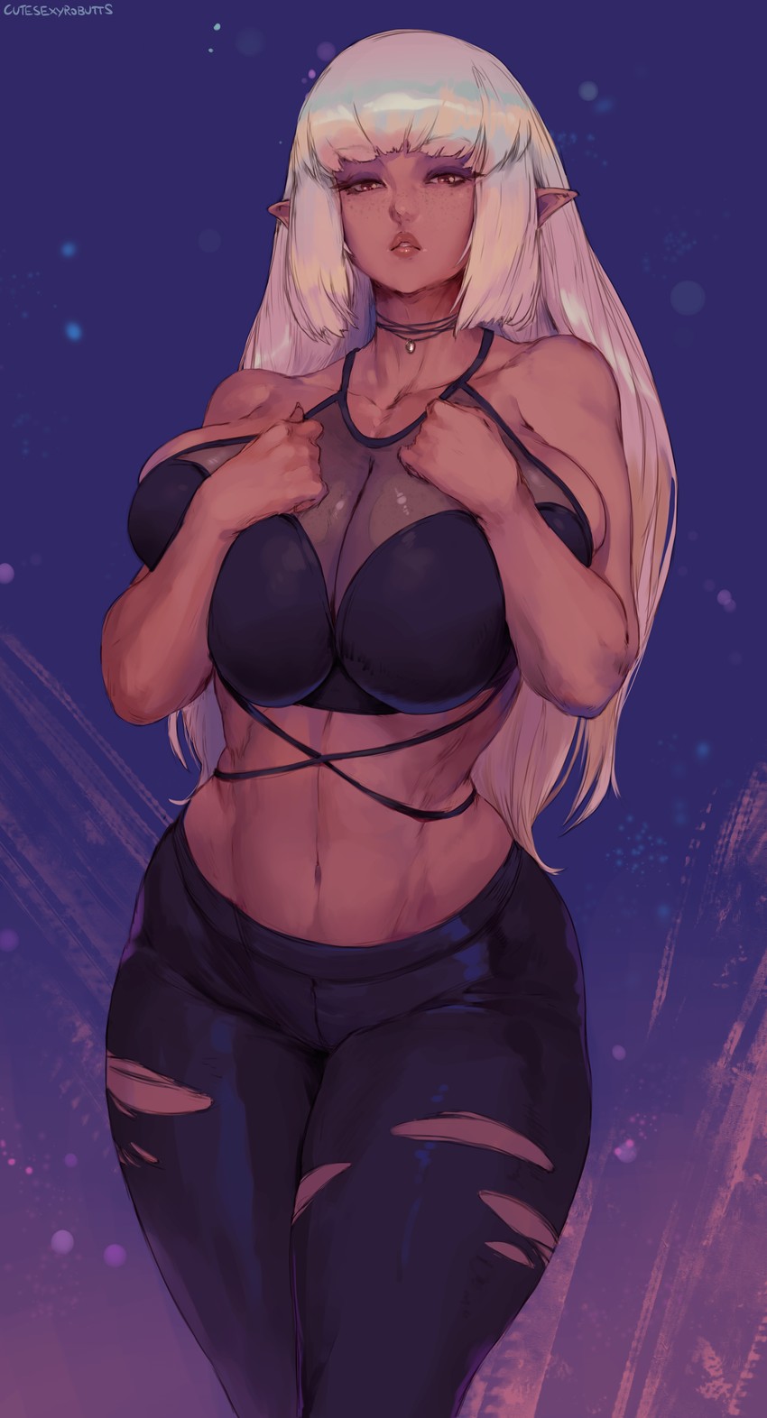 warrior of light and seven alpha (final fantasy and 1 more) drawn by cutesexyrobutts