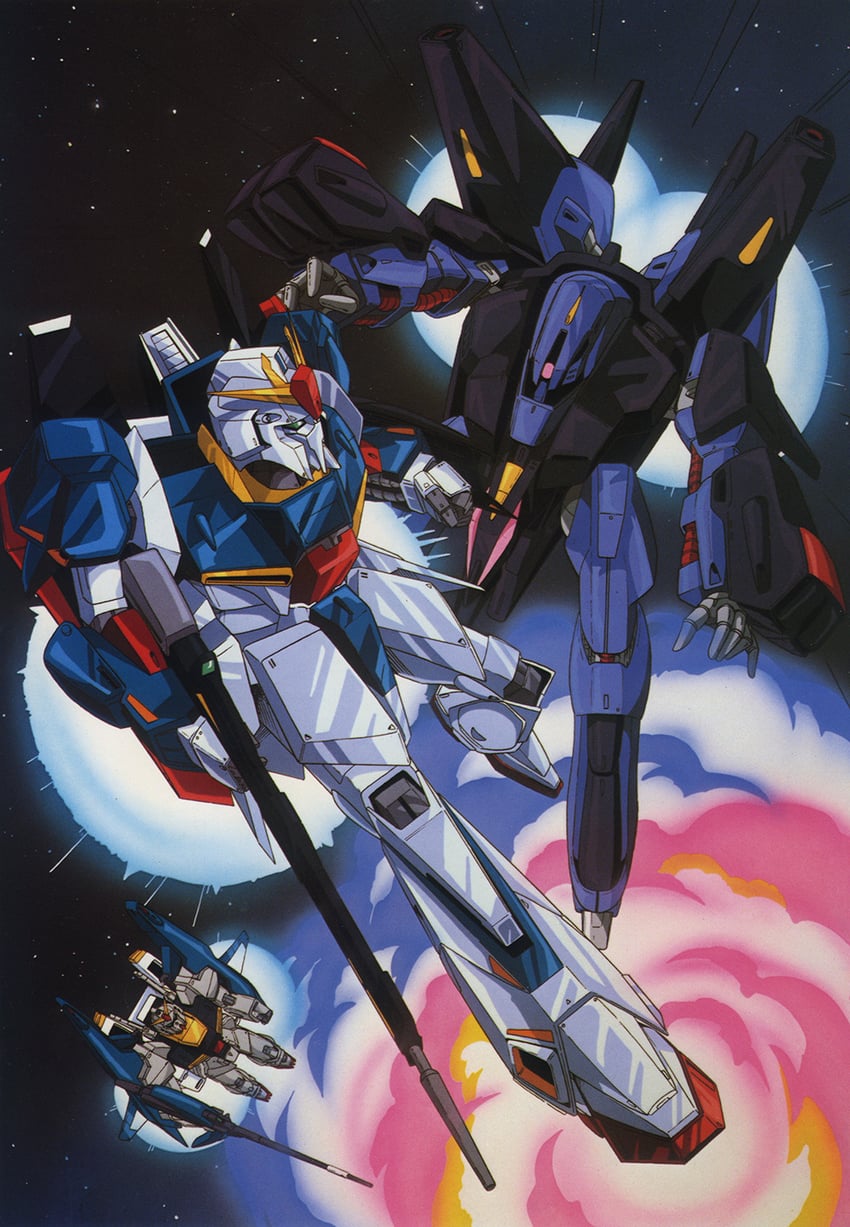 zeta gundam, gundam mk ii, super gundam, and messala (gundam and 1 more)