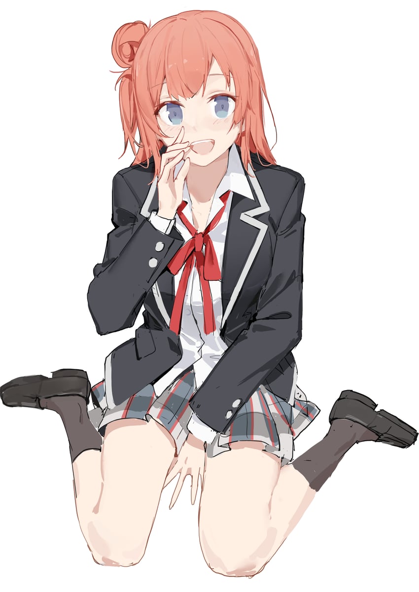 yuigahama yui (yahari ore no seishun lovecome wa machigatteiru.) drawn by luozhou_pile