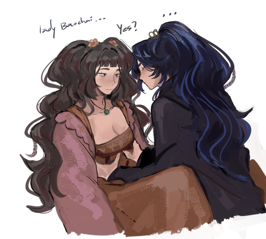 xue baochai and lin daiyu (project moon and 1 more) drawn by dearpupa
