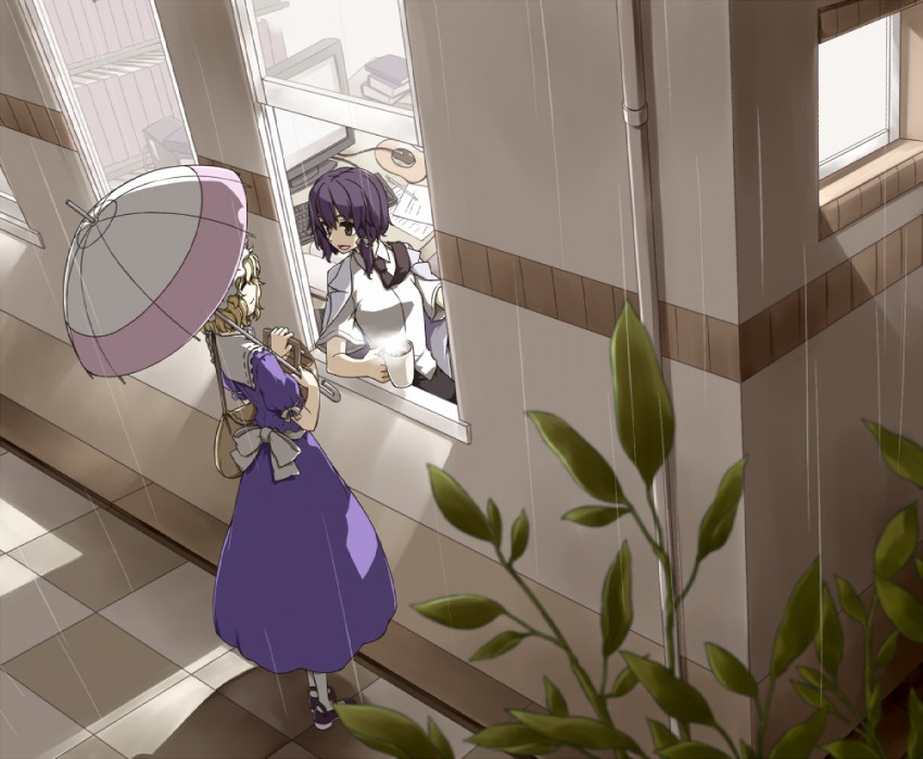 usami renko and maribel hearn (touhou) drawn by sakuraba_yuuki