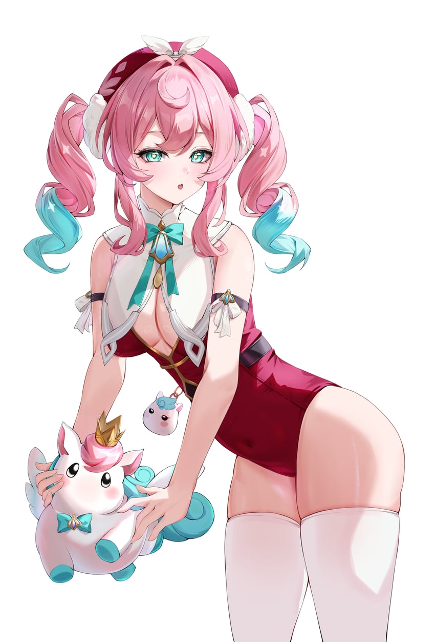 hyacine and little ica (honkai and 1 more) drawn by katal