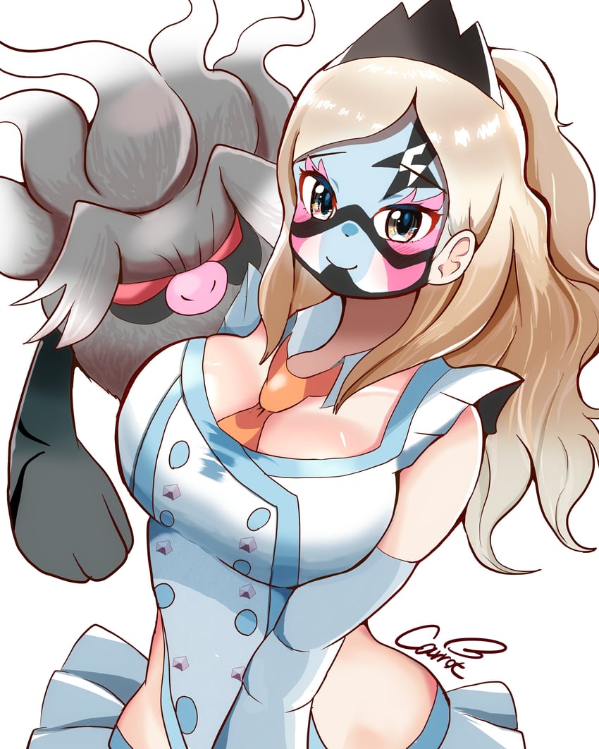 eri and annihilape (pokemon and 1 more) drawn by carrot_summer