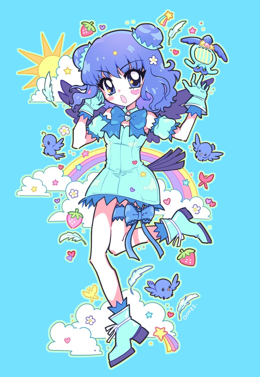 aizawa mint and mew mint (tokyo mew mew and 1 more) drawn by oceaninspace