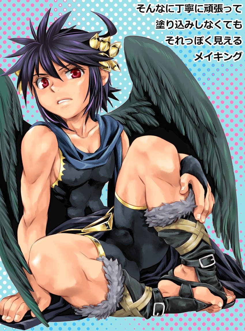 dark pit (kid icarus and 1 more) drawn by karasuma_pink