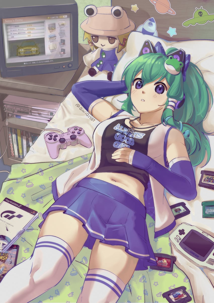 kochiya sanae and moriya suwako (touhou and 11 more) drawn by qiwiq