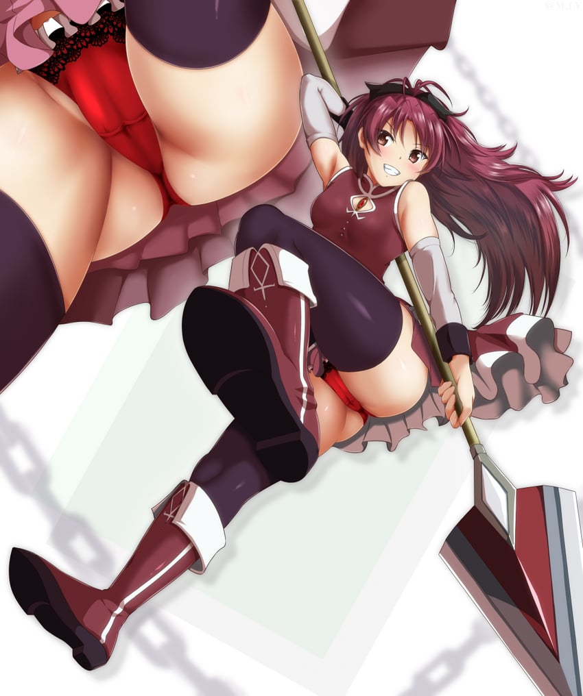 sakura kyoko (mahou shoujo madoka magica) drawn by m.i.y