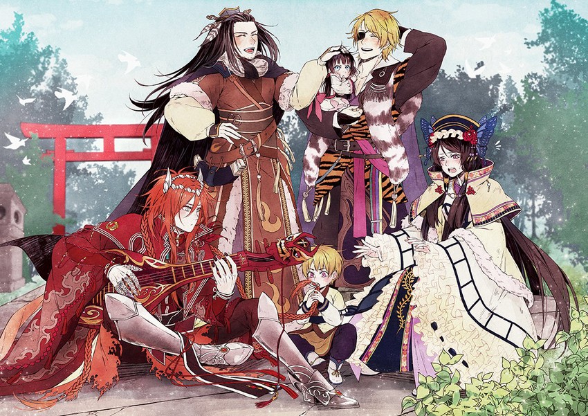 dan fei, shang bu huan, lang wu yao, yin lei ling ya, and juan can yun (thunderbolt fantasy) drawn by community666