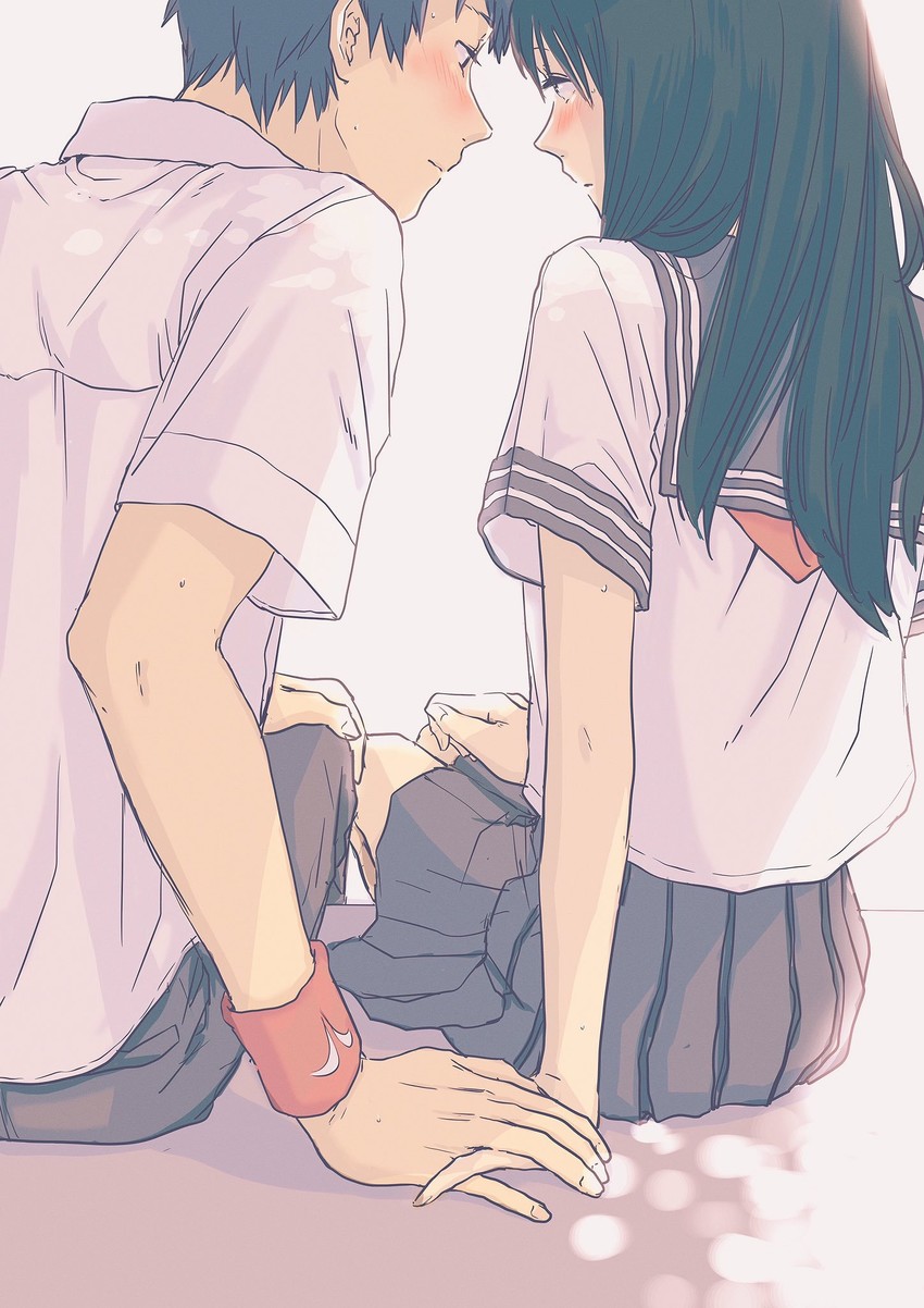 sugino tomohito and kanzaki yukiko (ansatsu kyoushitsu) drawn by shishamo_(abc_shishamo)