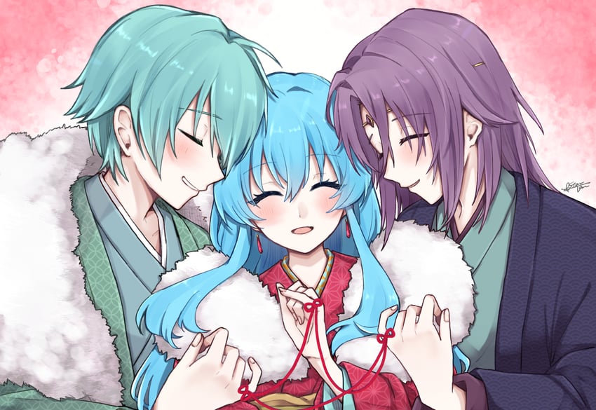 eirika, ephraim, and lyon (fire emblem and 1 more) drawn by misato_hao